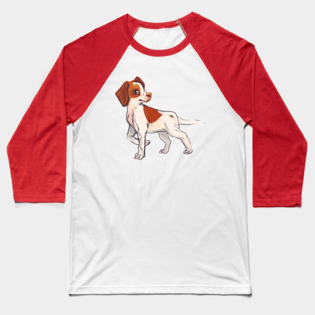 English pointer dog Baseball T-Shirt by Angsty-angst